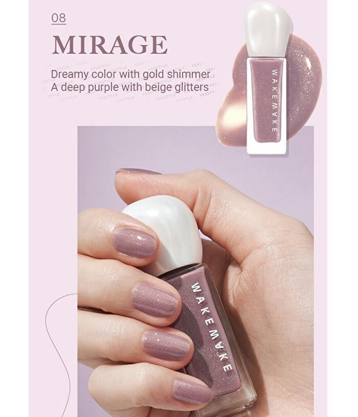 Wakemake Mood Wear Nail Color - 8 Colors - #01 Pure