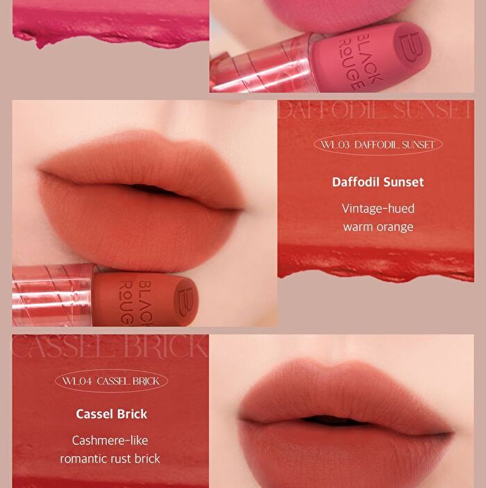 Black Rouge Wearable Velvet Lipstick - 5 Colors - #WL02 Fuchsia Rosy