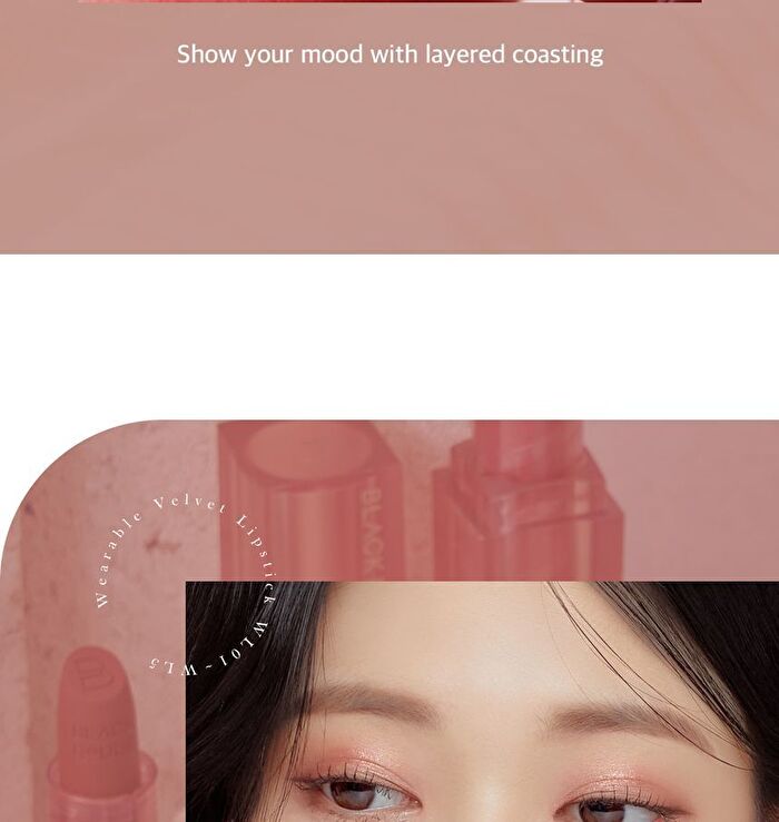 Black Rouge Wearable Velvet Lipstick - 5 Colors - #WL02 Fuchsia Rosy