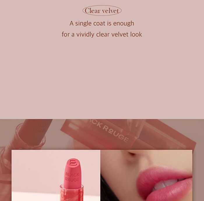 Black Rouge Wearable Velvet Lipstick - 5 Colors - #WL02 Fuchsia Rosy