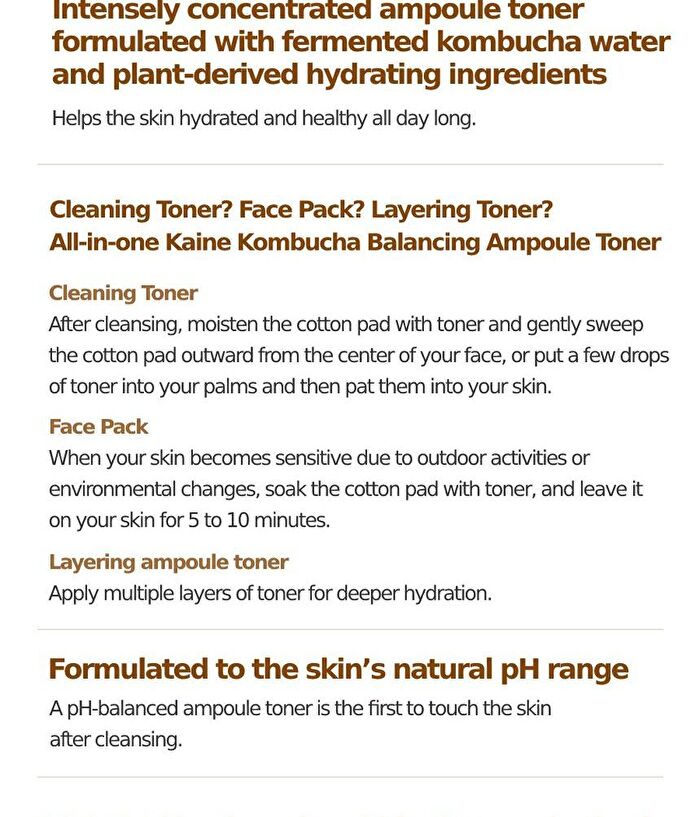 Kaine Kombu Balancing Ampoule Toner Special Set - 2 pcs