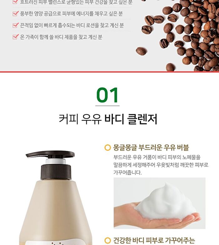Milk Body Cleanser - 9 Types - Coconut