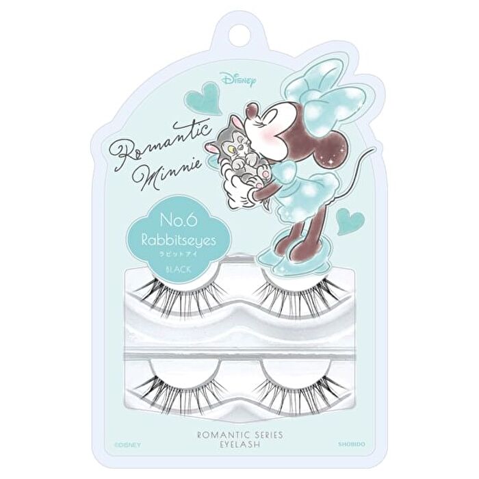 Shobido Disney Minnie Romantic Eyelash - 06 Rabbits Eyes Black - 2 pairs