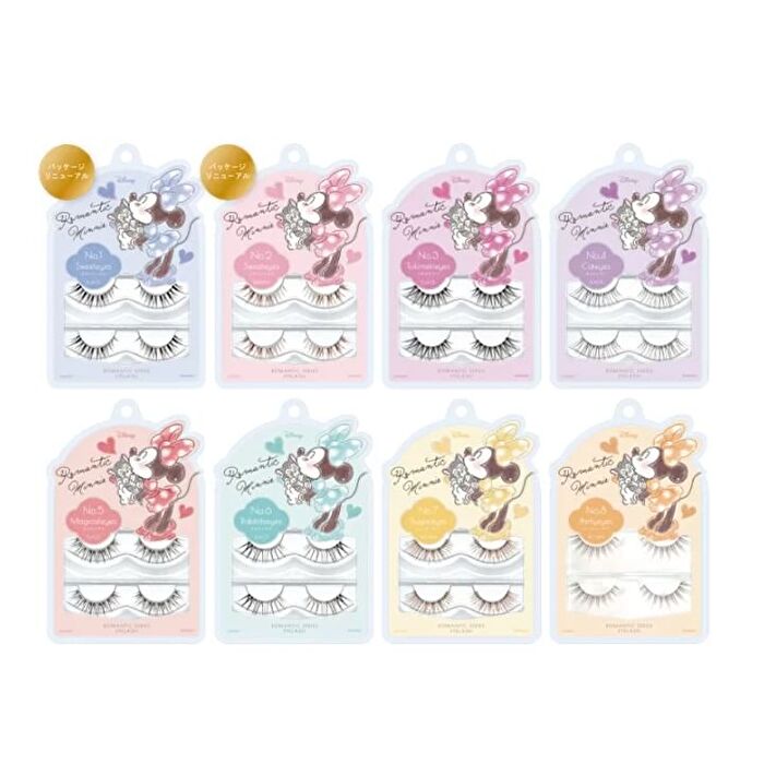 Shobido Disney Minnie Romantic Eyelash - 03 Tokimeki Eyes Black - 2 pairs