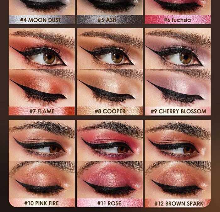 Focallure Shimmer Cream Eyeshadow Pencil - 12 Colors - #2 CHAMPAGNE