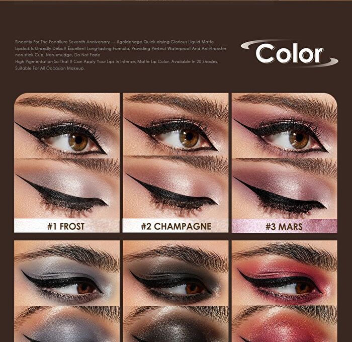 Focallure Shimmer Cream Eyeshadow Pencil - 12 Colors - #9 CHERRY BLOSSSM