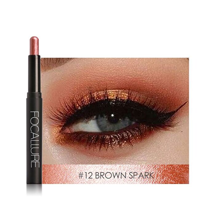 Focallure Shimmer Cream Eyeshadow Pencil - 12 Colors - #1 FROST