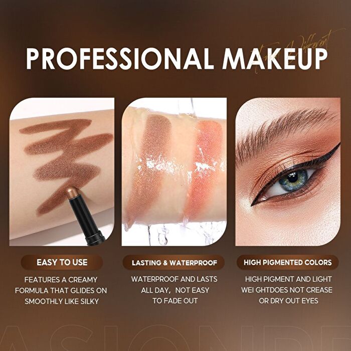 Shimmer Cream Eyeshadow Pencil - 12 Colors - #3 MARS