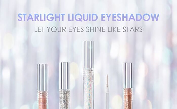 GLITTERING Liquid Eyeshadow - 7 Colors - #S01 GRAY LILY