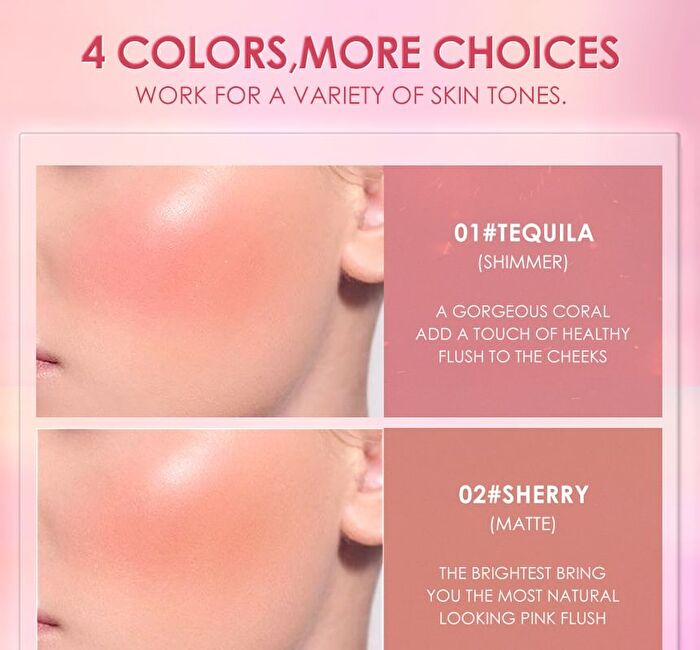 Focallure HANGOVER Red Wine Blusher - 4 Colors - #2 SHERRY