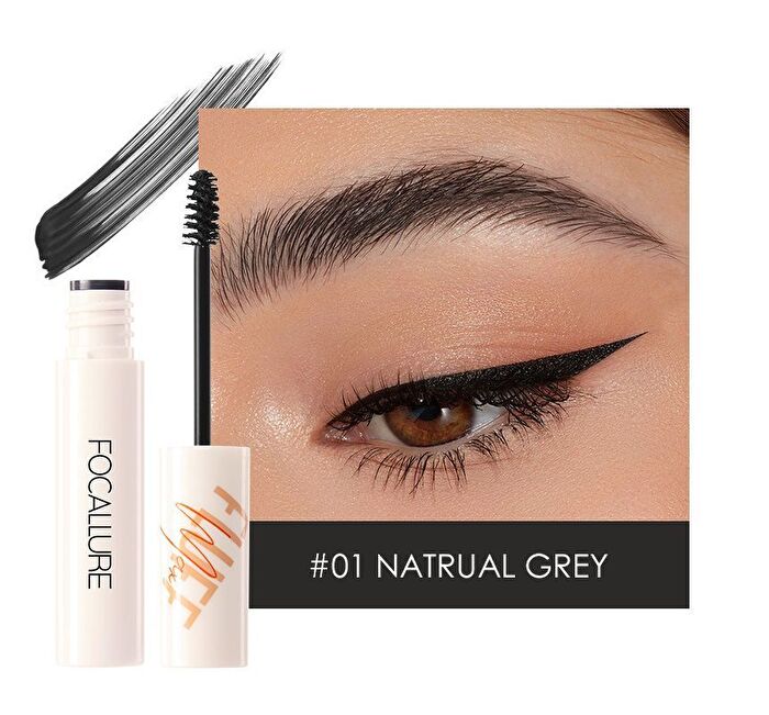 Focallure FLUFFMAX Brow Mascara/Brow Gel - 4 Colors - #3 DEEP BROWN