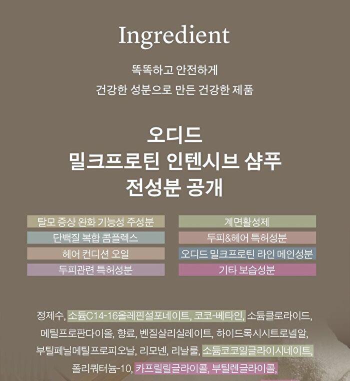 Milk Protein Intensive Shampoo - 4 Types - Forest Herb