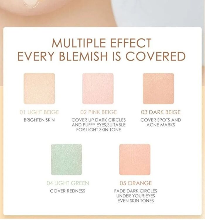 Focallure Color Correcting Concealer Palette - #1 - 4.3g