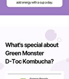 Green Monster D-Toc Kombucha - 6 Types - Passionfruit