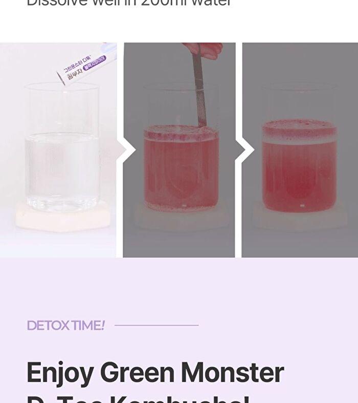 Green Monster D-Toc Kombucha - 6 Types - Honey Grapefruit