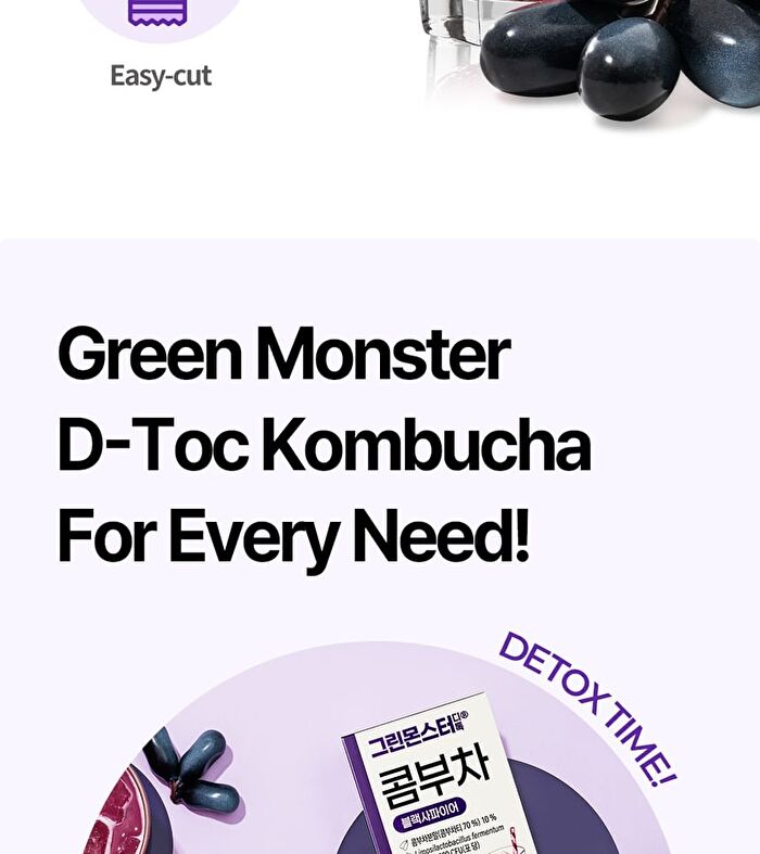 Green Monster D-Toc Kombucha - 6 Types - Honey Grapefruit