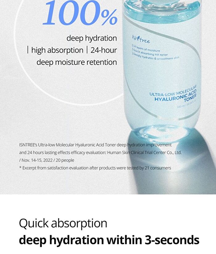 Ultra-Low Molecular Hyaluronic Acid Toner - 300ml