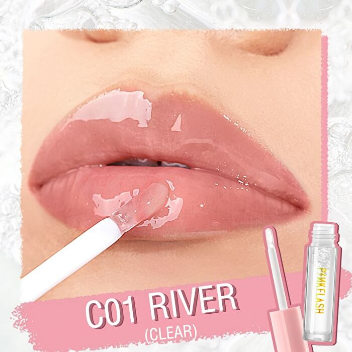 Pinkflash Lasting Glossy Lipgloss - 11 Colors - #C01 RIVER