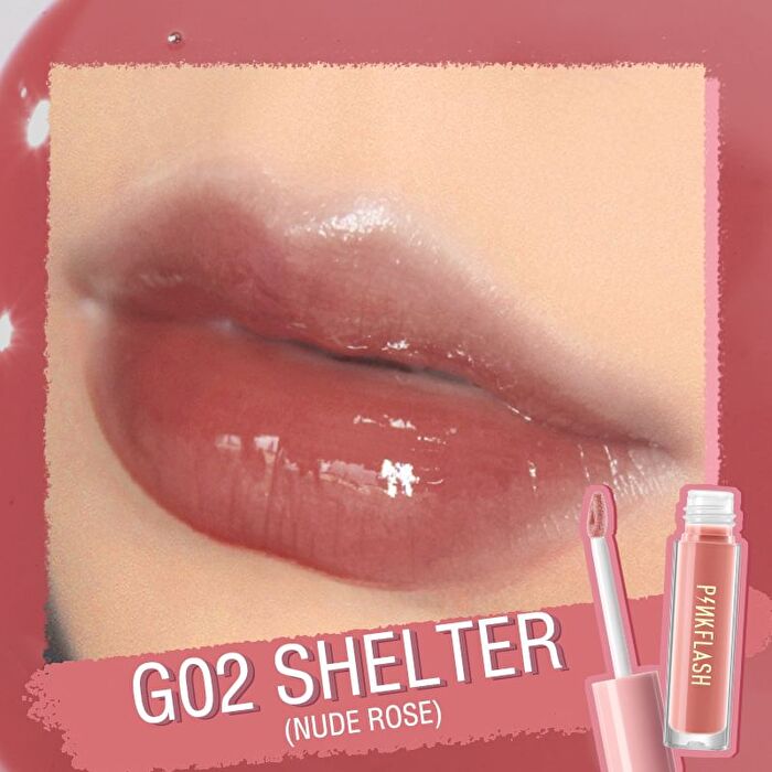 Pinkflash Lasting Glossy Lipgloss - 11 Colors - #S01 FIREFLIES