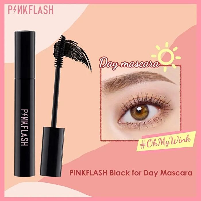 Pinkflash Oil-Proof Curl Day & Night Mascara - 2 Colors - #2 Black Day mascara