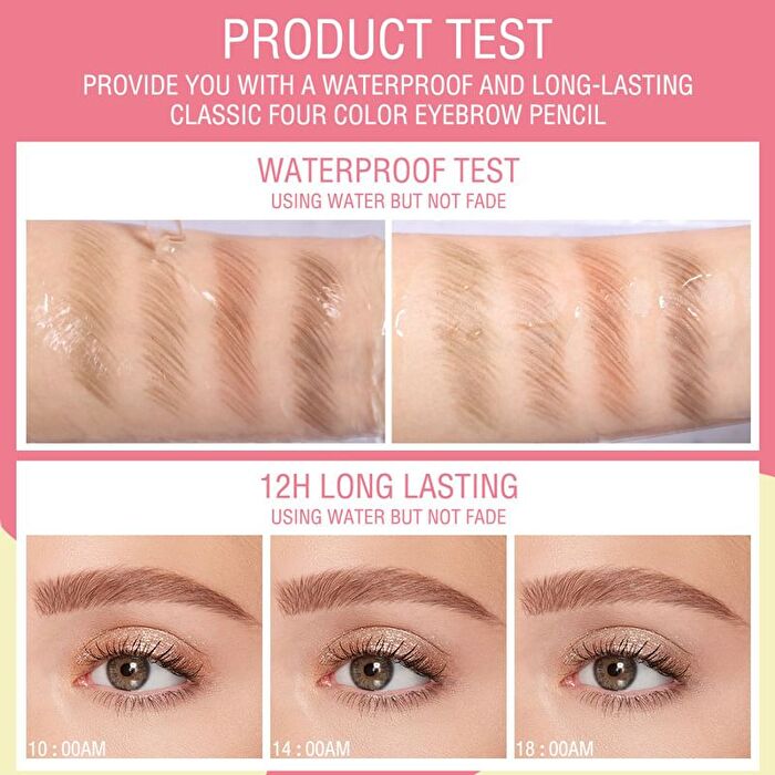 Pinkflash Incredible Waterproof Eyebrow Pencil - 4 Colors - #1 LATTE BROWN