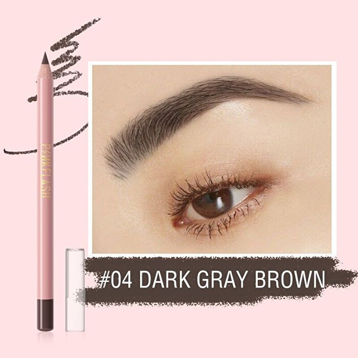 Pinkflash Incredible Waterproof Eyebrow Pencil - 4 Colors - #4 DARK GRAY BROWN