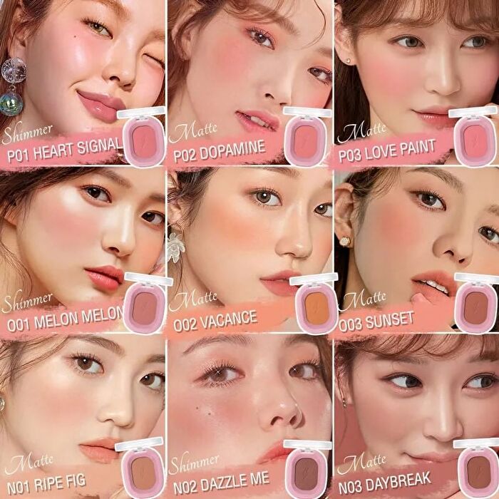 Pinkflash Chic In Cheek - 11 Colors - #O01 MELON MELON