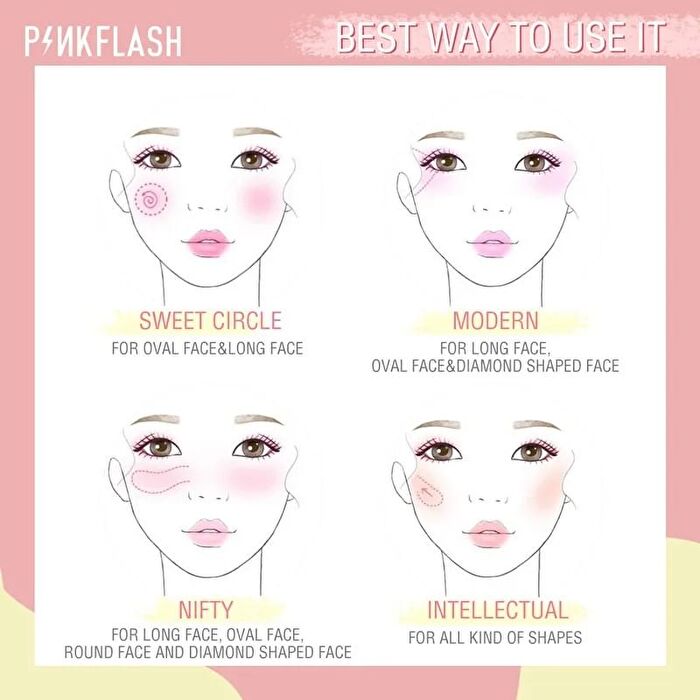 Pinkflash Chic In Cheek - 11 Colors - #P04 ROSE PIE