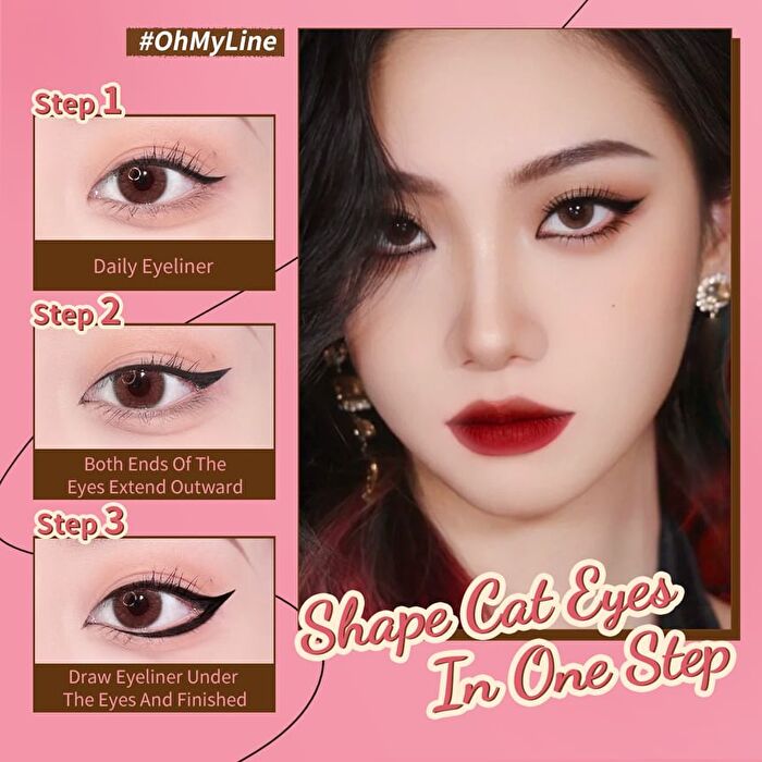 Pinkflash Waterproof Easy Eyeliner - 2 Colors - #B01 BLACK
