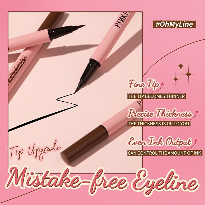 Pinkflash Waterproof Easy Eyeliner - 2 Colors - #B01 BLACK