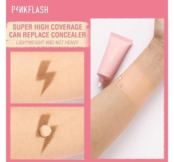 Pinkflash Lasting Matte Foundation - 6 Colors - #1 VANILLA