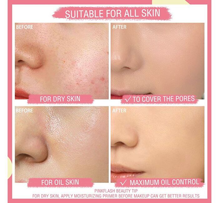 Pinkflash Lasting Matte Foundation - 6 Colors - #4 MEDIUM PEACH