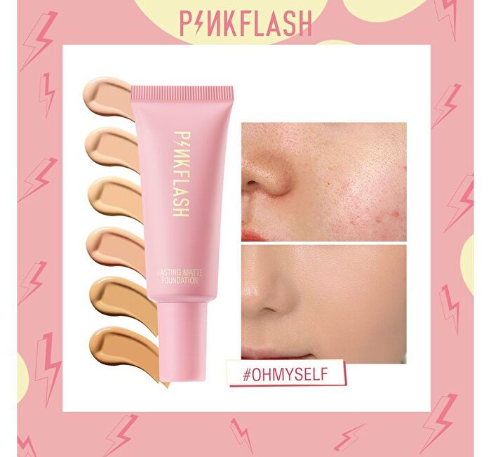 Pinkflash Lasting Matte Foundation - 6 Colors - #3 WARM BEIGE
