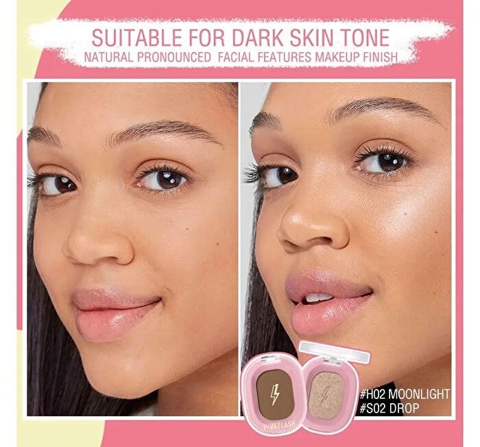 Pinkflash Shimmer Highlighter & Matte Countour Powder - 4 Colors - #H02 MOONLIGHT