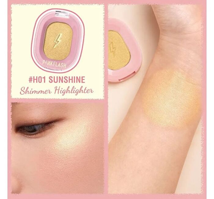 Pinkflash Shimmer Highlighter & Matte Countour Powder - 4 Colors - #S01 FLOAT