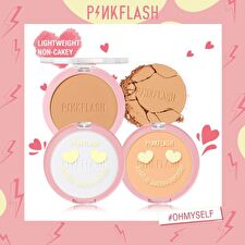 Pinkflash Lasting Matte Pressed Powder - 3 Colors - #111 LIGHT SKIN TONES