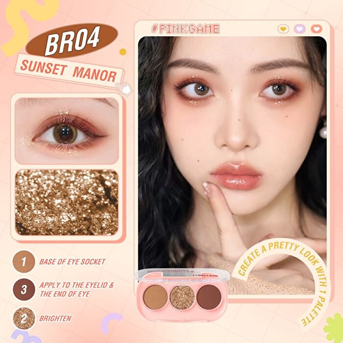 Pinkflash 3 Pan Eyeshadow - 11 Colors - #BR03