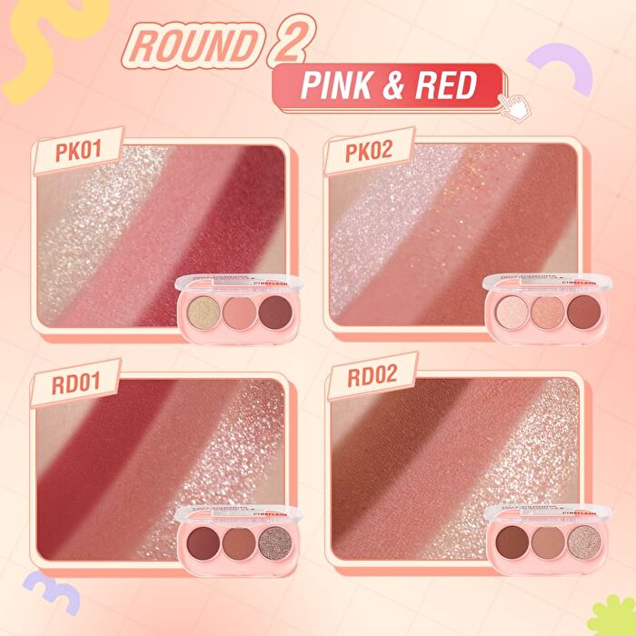 3 Pan Eyeshadow - 11 Colors - #BR01