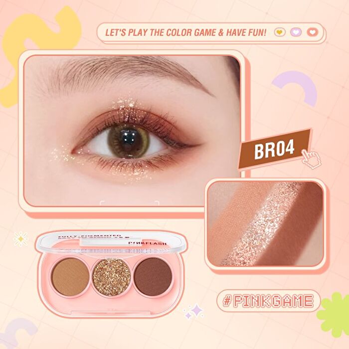 3 Pan Eyeshadow - 11 Colors - #GT02