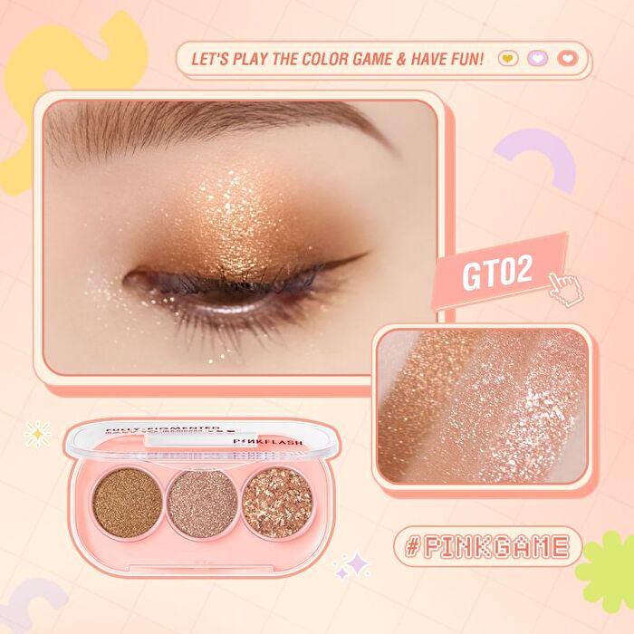 Pinkflash 3 Pan Eyeshadow - 11 Colors - #RD02