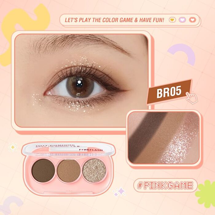 Pinkflash 3 Pan Eyeshadow - 11 Colors - #RD02
