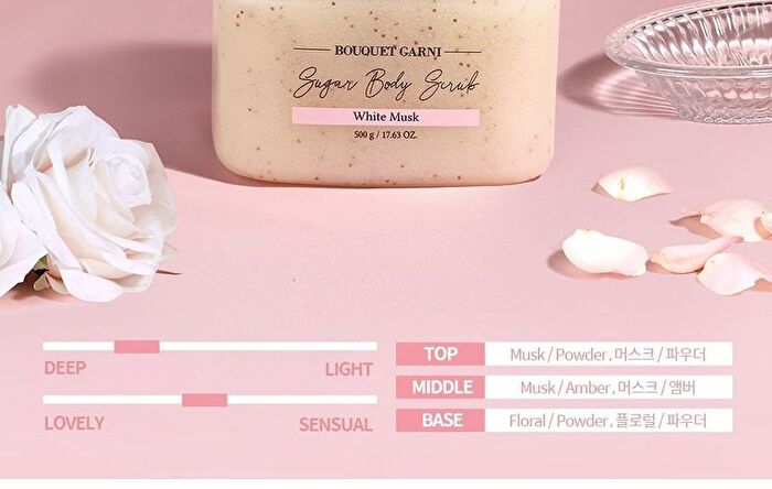 Bouquet Garni Sugar Body Scrub - 5 Types - White Musk