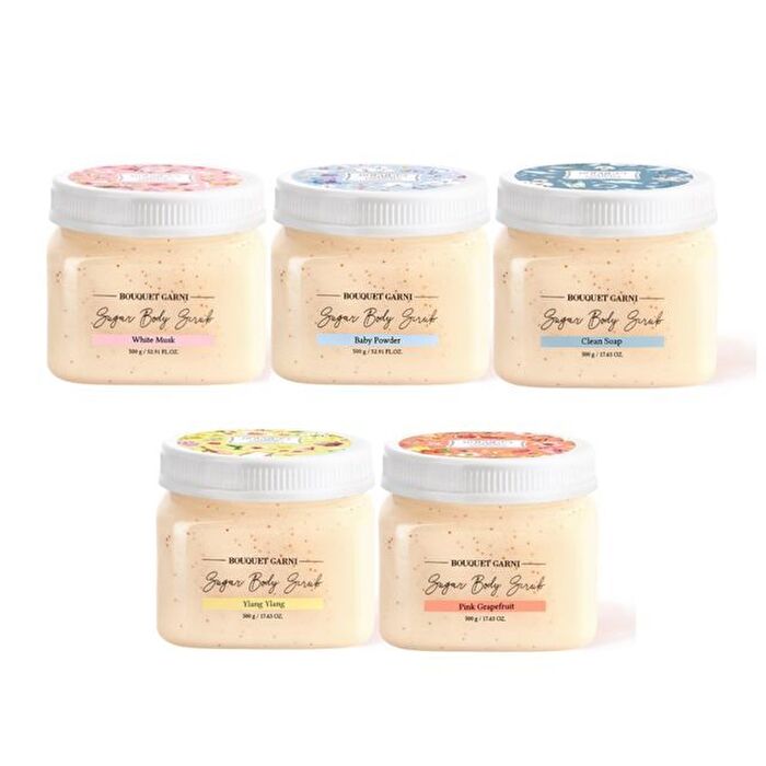 Bouquet Garni Sugar Body Scrub - 5 Types - Baby Powder