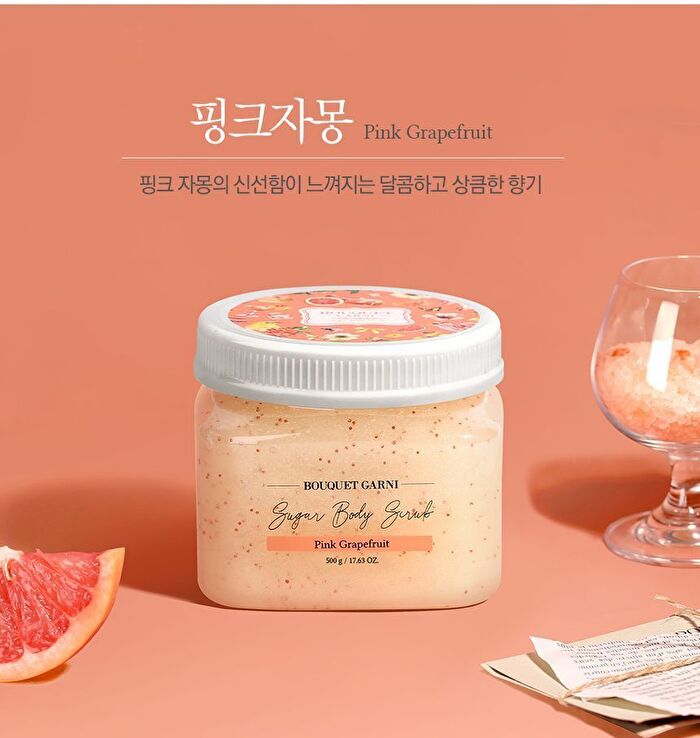 Bouquet Garni Sugar Body Scrub - 5 Types - Pink Grapefruit