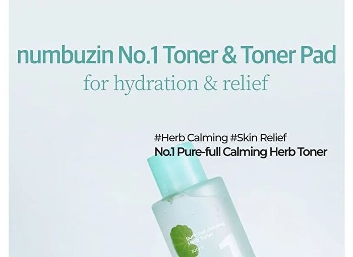 numbuzin No.1 Centella Re-Leaf Green Toner Pad - 70 pads