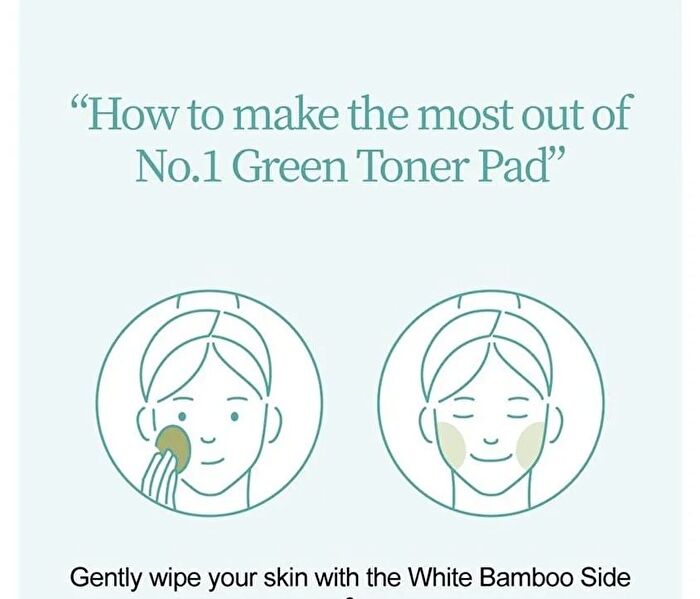 numbuzin No.1 Centella Re-Leaf Green Toner Pad - 70 pads