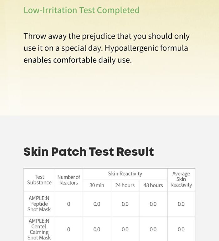 Shot Mask - 5 Types - Hyaluron
