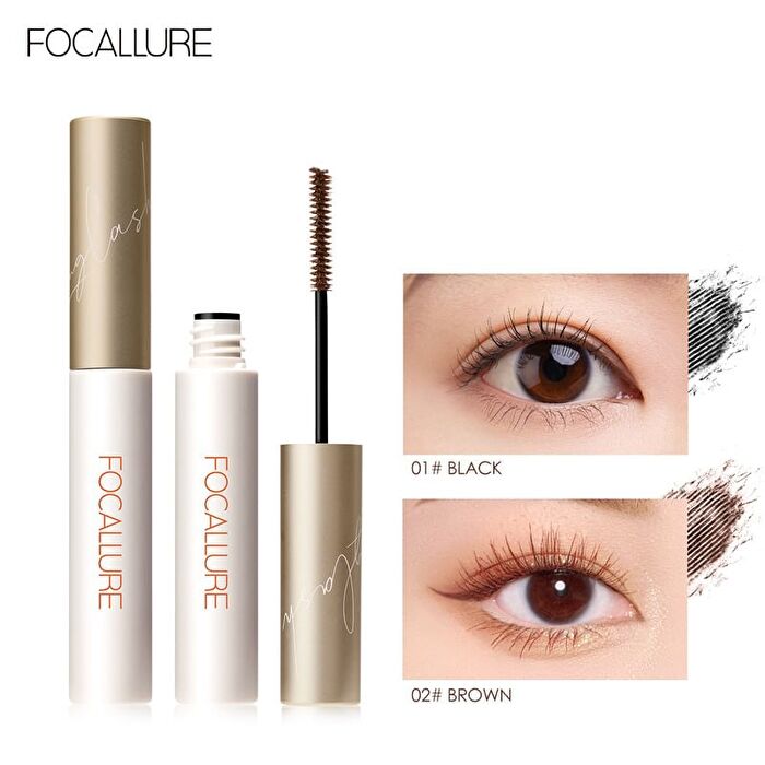 Focallure Longlash Waterproof Mascara 3mm Micro Brush- 2 Colors - #1 BLACK