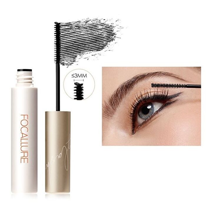 Focallure Longlash Waterproof Mascara 3mm Micro Brush- 2 Colors - #1 BLACK