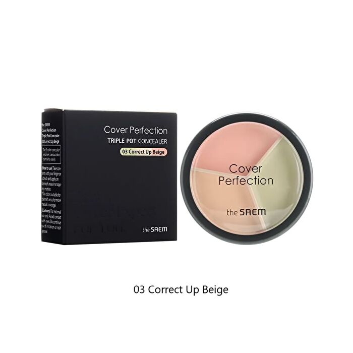 Cover Perfection Triple Pot Concealer - 4 Types - #02 Contour Beige